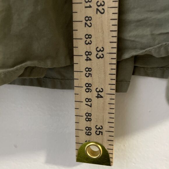 DKNY Womens Green Pleated Cotton Skirt With Side Pockets Size Small - Picture 9 of 11